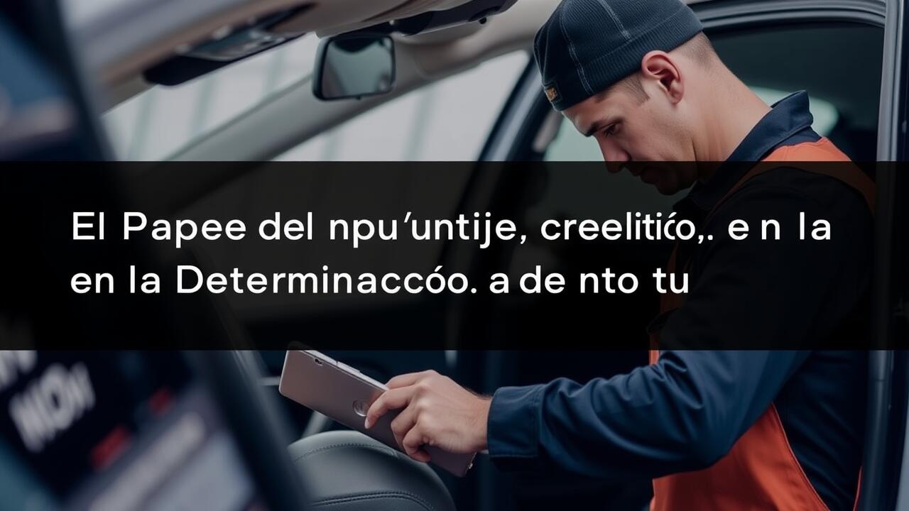 El Papel del Puntaje de Crédito en la Determinación de tu Prima de Seguro de Auto