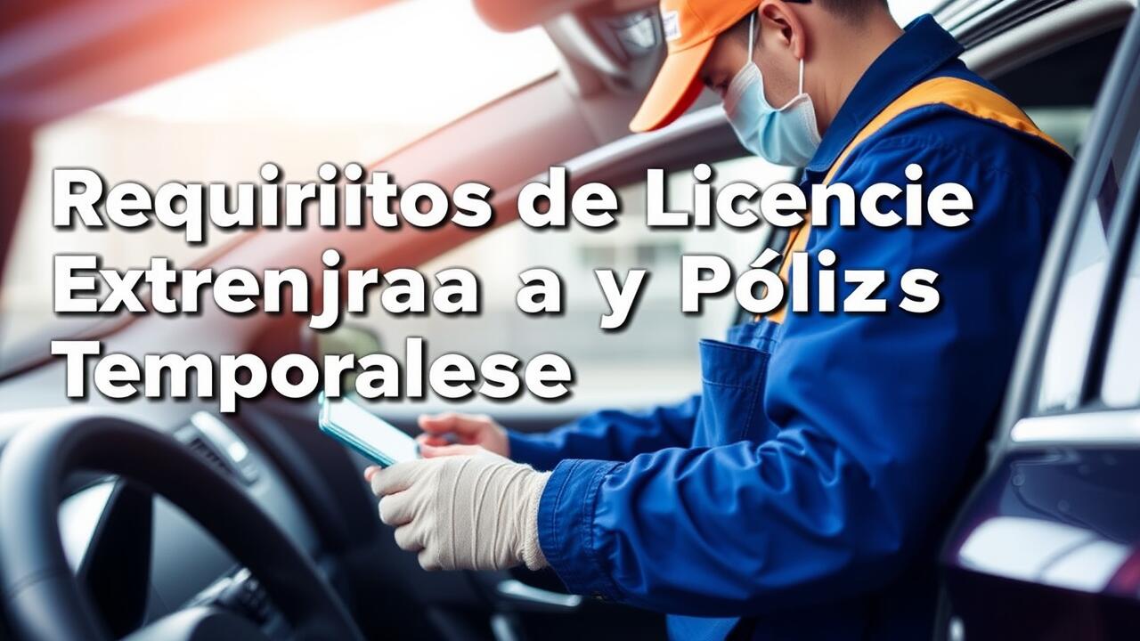 Requisitos de Licencia Extranjera y Pólizas Temporales de Seguro de Auto